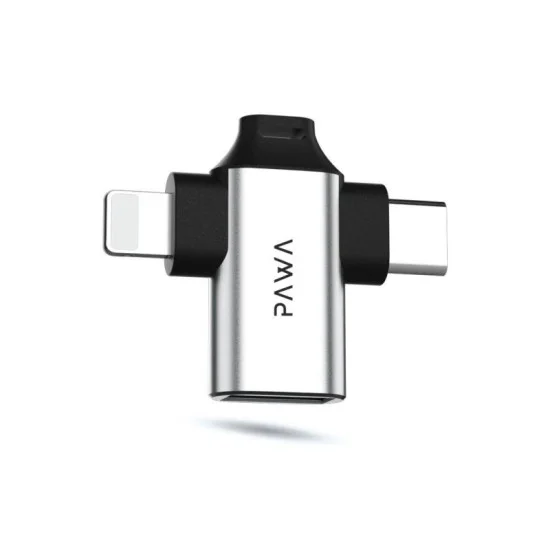 Pawa 3In1 Otg Adapter - Silver
